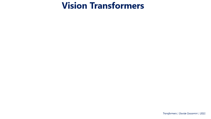 Vision Transformer Architecture for classification tasks. [Source: Davide Coccomini]